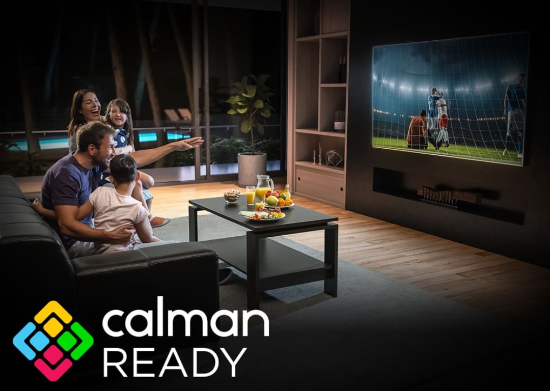calman ready tv in front of family