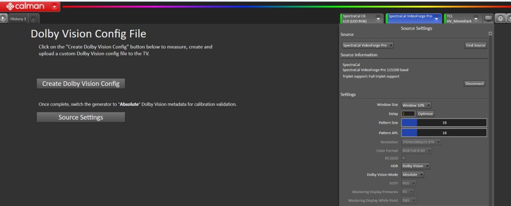 TCL C845 TV Calibration Settings 